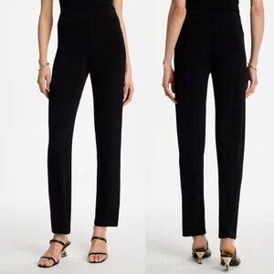 Chico’s Travelers Essential Slim Pants Black Pull-On Size 8/10P Petite Chicos 1P